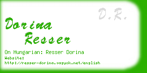 dorina resser business card